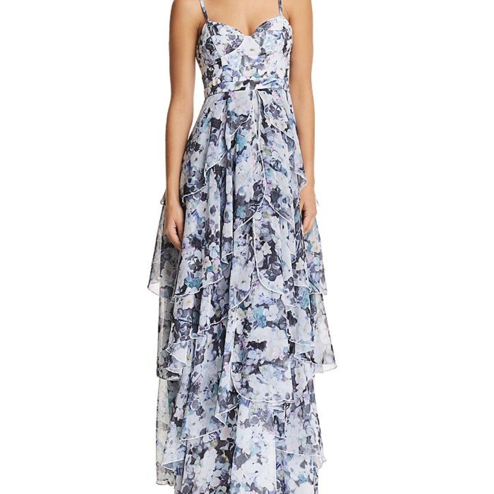 Fame and Partners Catherine Tiered Floral Maxi Dress
